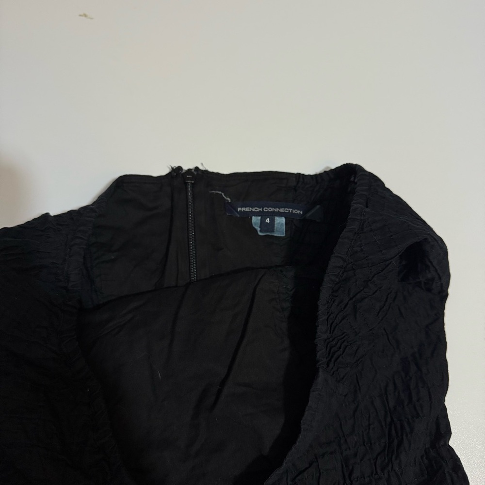 French Connection Black Strapless Ruffled Dress - Picture 4 of 5